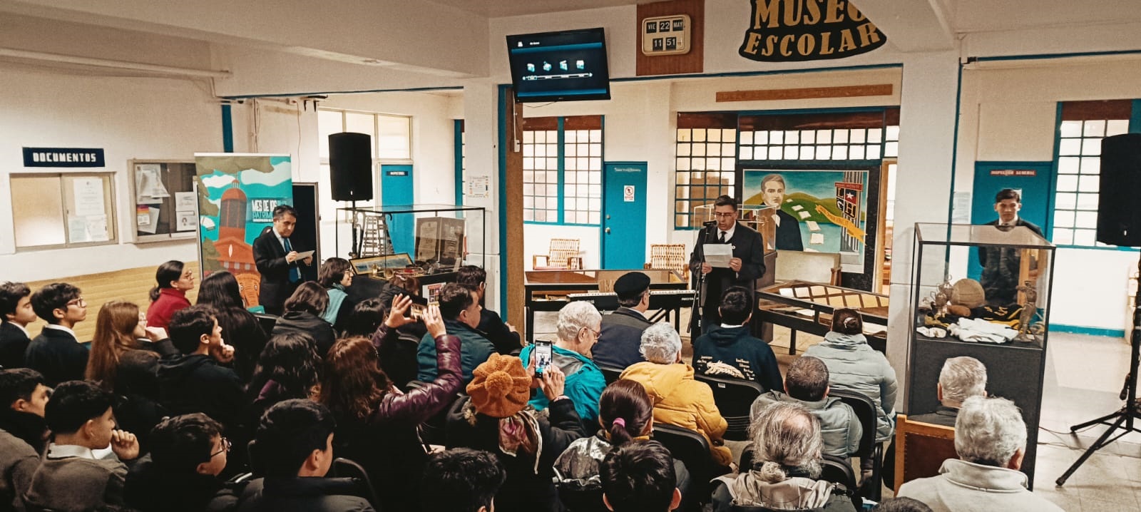 INAUGURACIÓN MUSEO ESCOLAR LICEO DE HOMBRES MANUEL MONTT