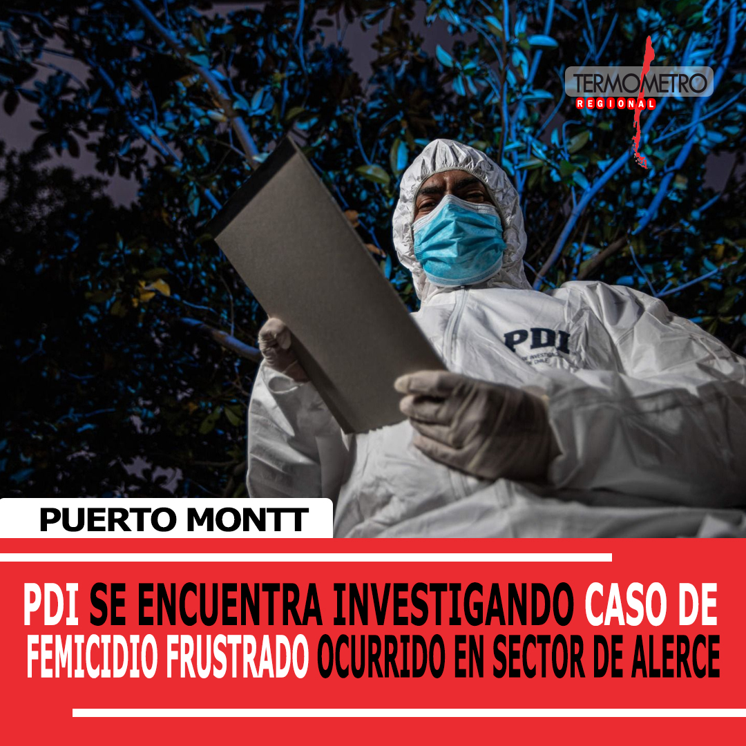 Caso de femicidio frustrado se encuentra en sector de Alerce se encuentra investigando PDI