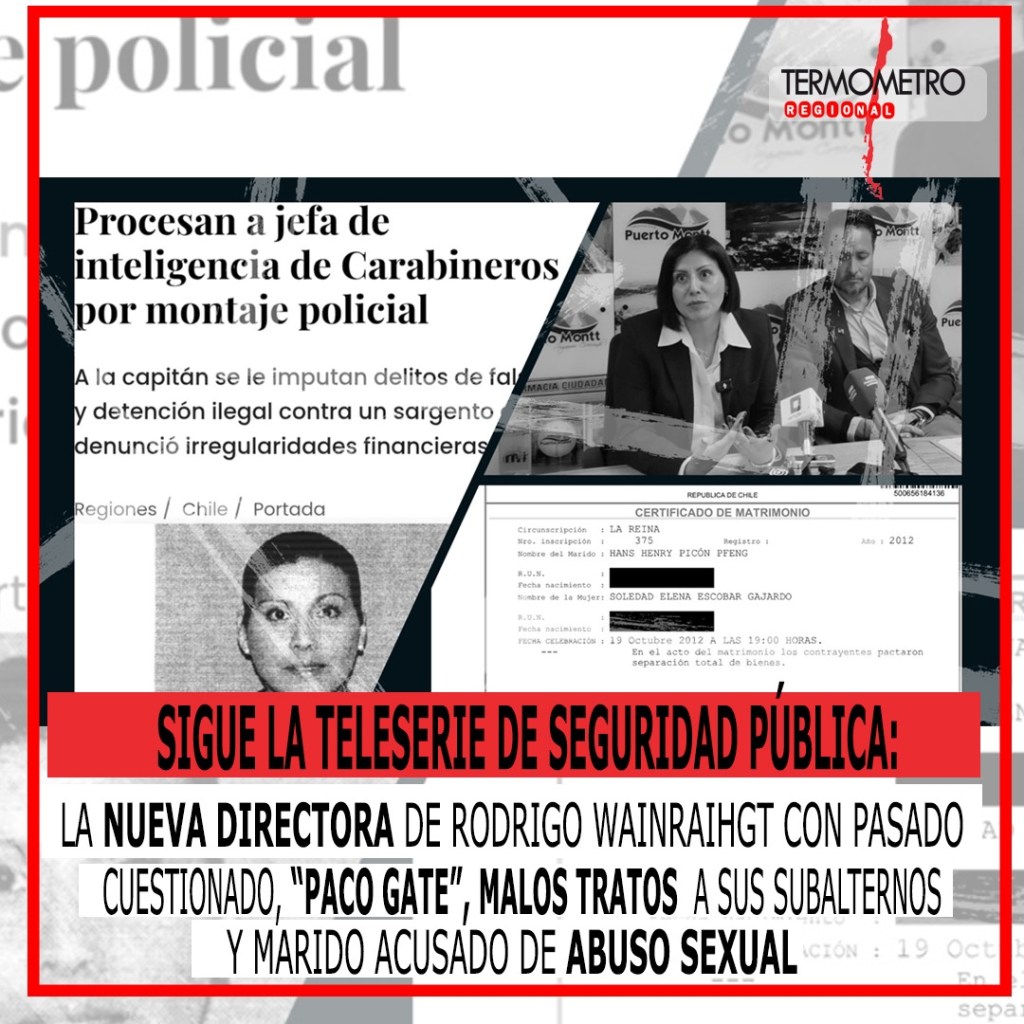 Sigue la teleserie de Seguridad Pública: la nueva directora de Rodrigo Wainraihgt con pasado cuestionado, “Paco Gate”, maltratos laborales y marido acusado de abuso&nbsp;sexual