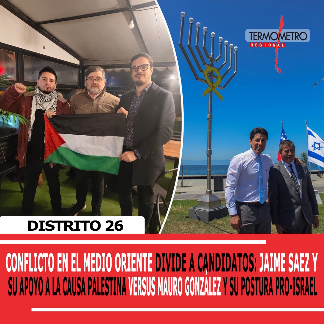El conflicto del Medio Oriente en el distrito 26: Jaime Sáez y su apoyo a la causa Palestina VS Mauro González y su postura pro-Israel