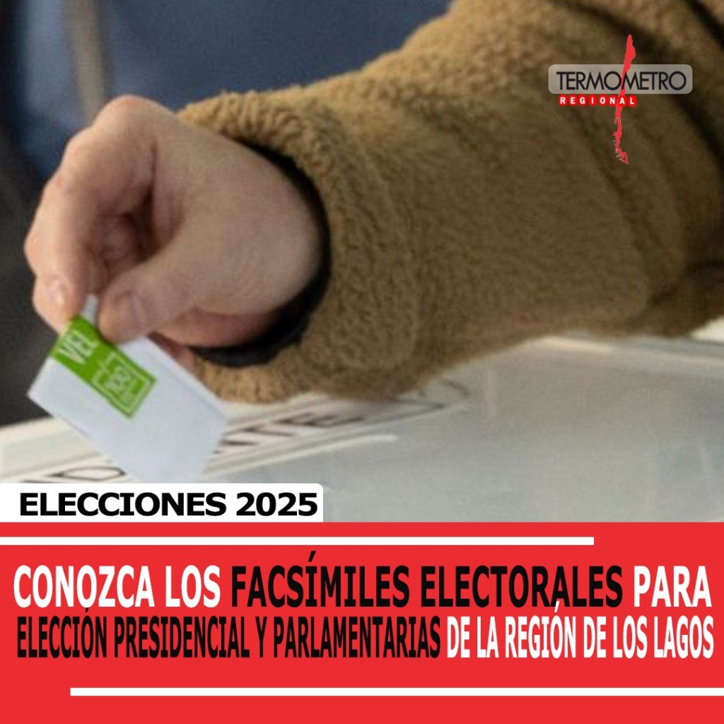 Conozca los facsímiles de las cédulas electorales de las Elecciones Presidencial y Parlamentarias de la región de Los&nbsp;Lagos