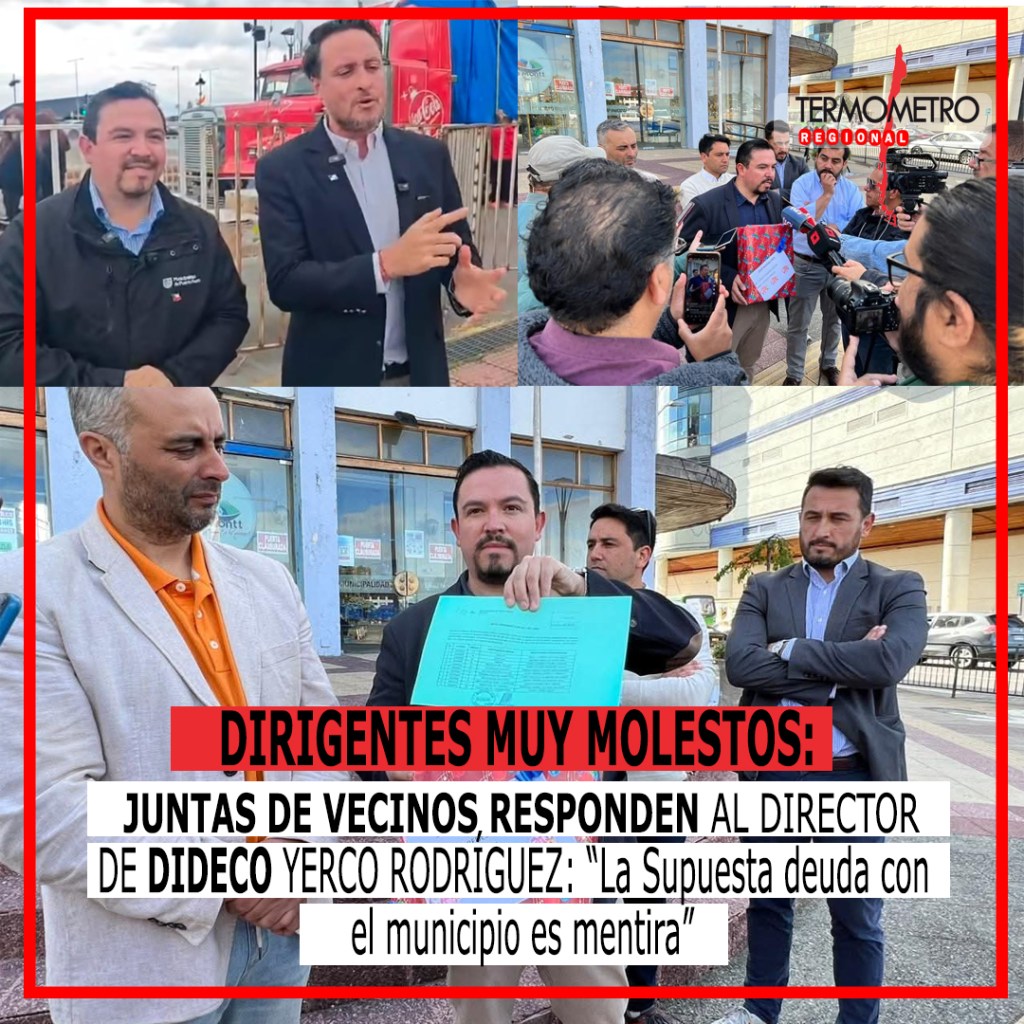 Juntas de Vecinos responden al director de DIDECO Yerco Rodríguez: «la supuesta deuda con el municipio es&nbsp;mentira»