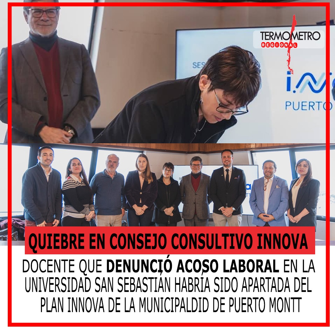 Docente que denunció acoso laboral en la Universidad San Sebastián habría sido apartada del Consejo Consultivo del Plan Innova de la municipalidad de Puerto Montt