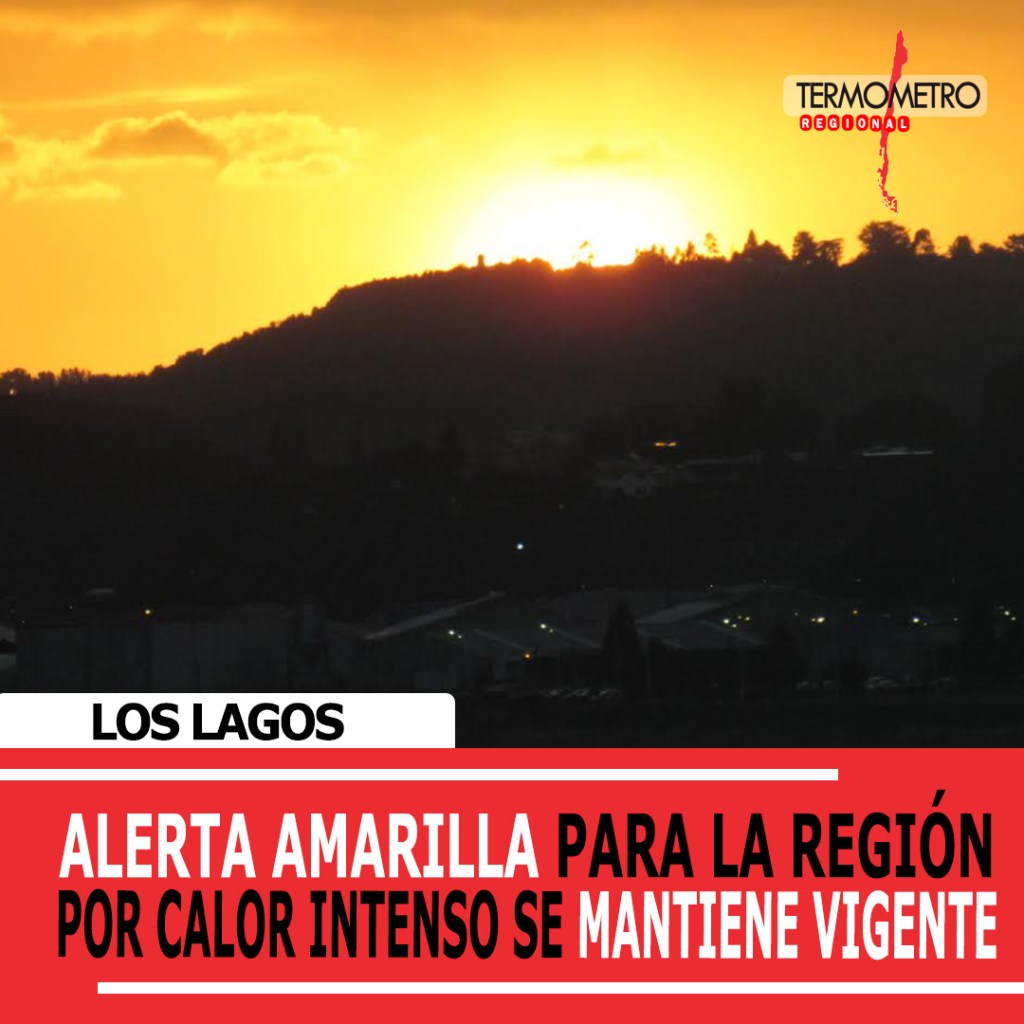Alerta Amarilla para la región por Calor Intenso: Temperaturas podrían llegar a&nbsp;33°
