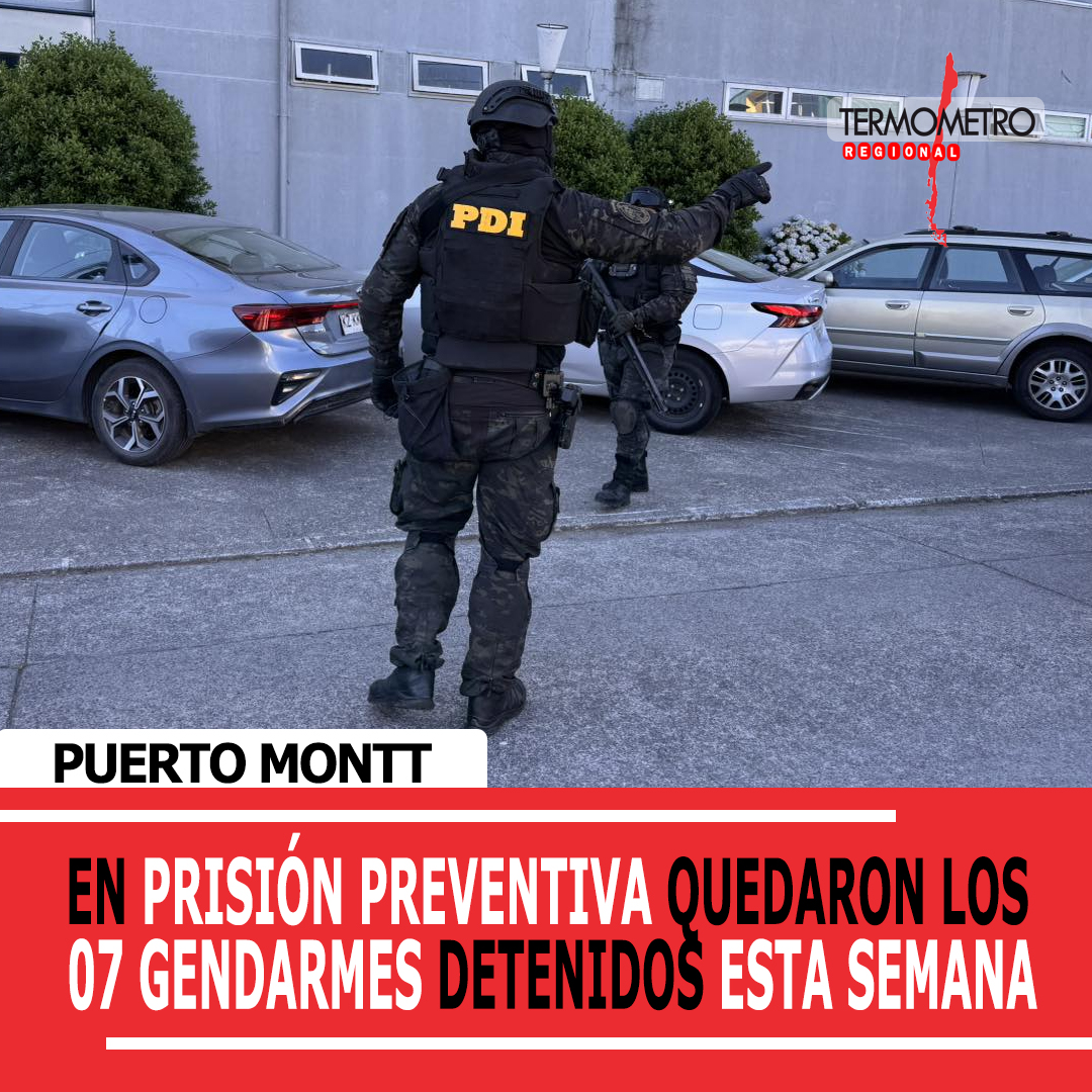 En prisión preventiva quedaron 07 gendarmes tras ser detenidos esta semana
