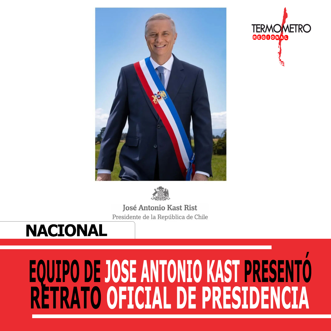 Durante esta jornada se dio a conocer cuál será el retrato que utilizará el presidente electo José Antonio Kast