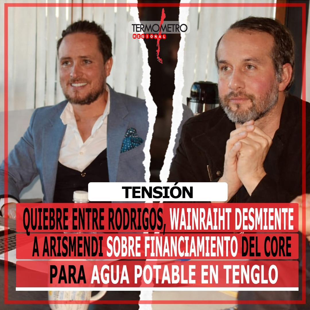 Quiebre entre Rodrigos, Wainraihgt desmiente a Arismendi sobre financiamiento del CORE para el agua potable en Tenglo