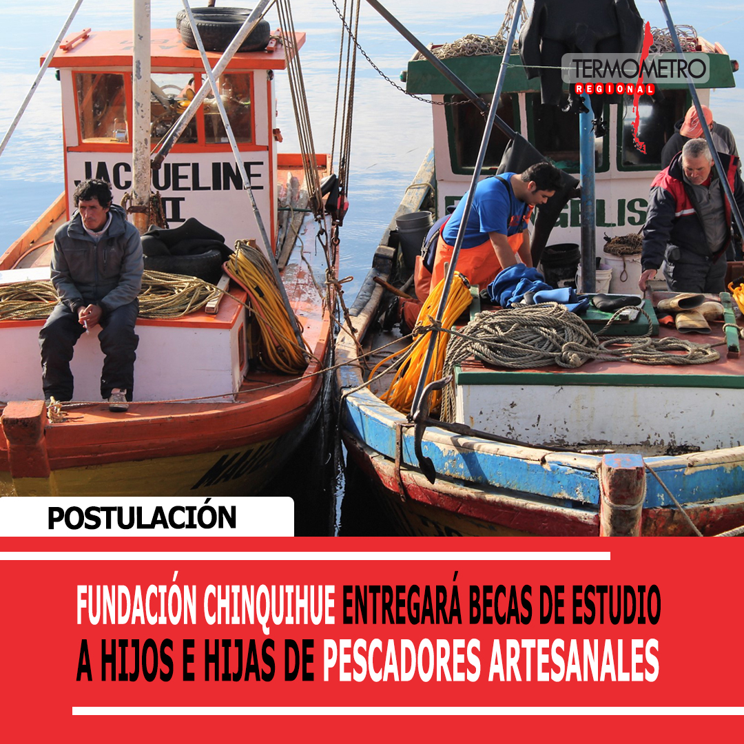 Postulaciones abiertas: Fundación Chinquihue entregará becas de estudio a hijos e hijas de pescadores artesanales