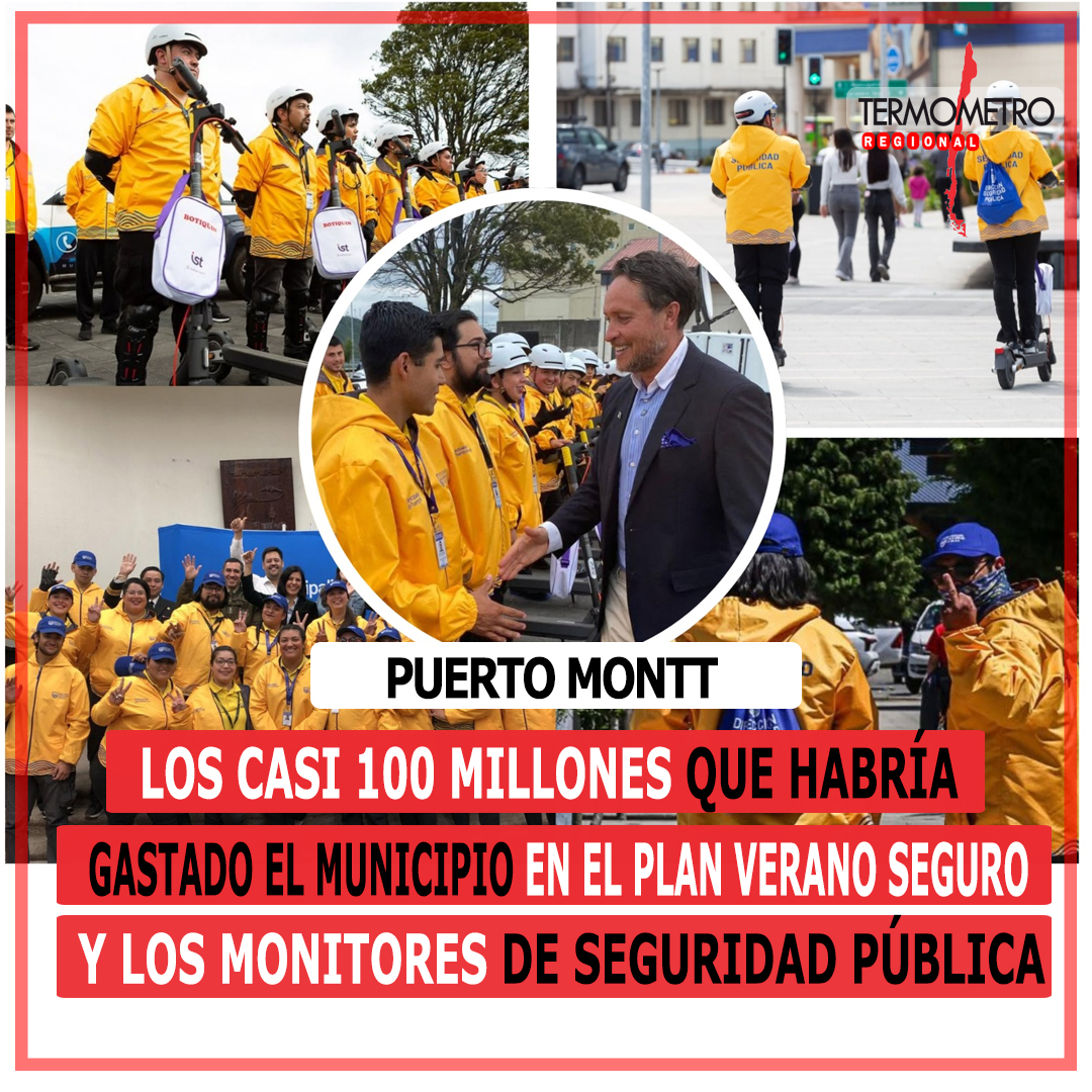 Puerto Montt: Los casi 100 millones que habría gastado el municipio en el Plan Verano Seguro y los monitores de seguridad pública