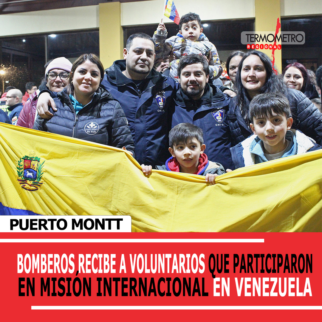 Bomberos de Puerto Montt recibe a sus voluntarios que participaron en misión internacional en Venezuela